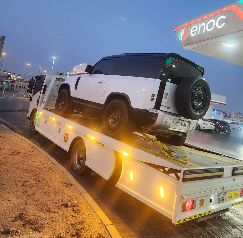 Car recovery in Jebel Ali